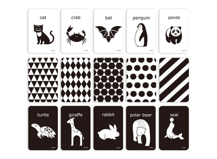 mierEdu Cognitive Flash Cards - Black & White - Dreampiece Educational Store