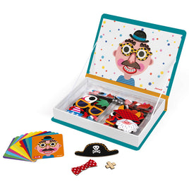 Janod - Boys Crazy Faces Magnetibook - Dreampiece Educational Store