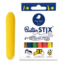 Jaq Jaq Bird - Butterstix 12PK Couleurs Assorties + Support