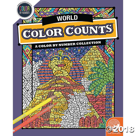 Mindware Colour by Numbers - Colour Counts Travel The World - Dreampiece Educational Store