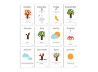 mierEdu Cognitive Flash Cards - Days & Seasons - Dreampiece Educational Store