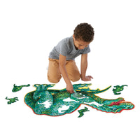 Puzzle de sol Peaceable Kingdom – Dinosaure brillant