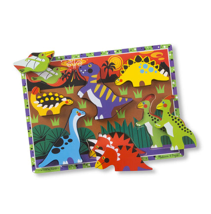 Melissa & Doug- Dinosaurs Chunky Puzzle - 7 Pieces (#3747) - Dreampiece Educational Store
