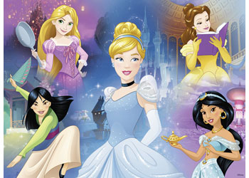 Ravensburger - Disney Charming Princess w/ COLOUR BOOK 100 pieces - Dreampiece Educational Store