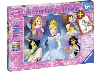 Ravensburger - Disney Charming Princess w/ COLOUR BOOK 100 pieces - Dreampiece Educational Store