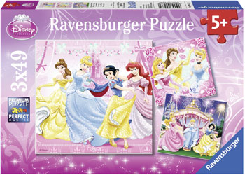 Ravensburger - Disney Snow White & Other Princesses Puzzle 3x49 pieces - Dreampiece Educational Store