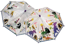 Parapluie à changement de couleur Floss &amp; Rock - Dinosaure Transparent