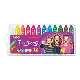 Amos Face Deco/ Body Art 12 Colours