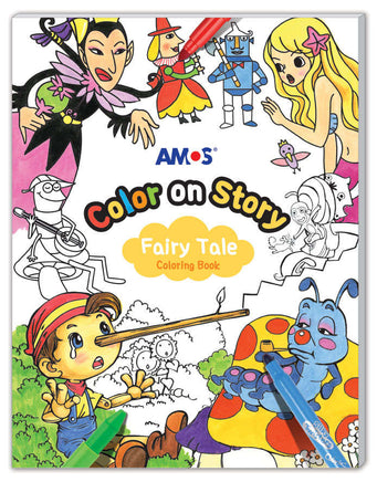 Amos Colour on Story- Fairy Tales Colouring Book - Dreampiece Educational Store
