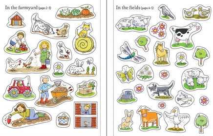 Usborne Farm Sticker and Colouring Book - Dreampiece Educational Store