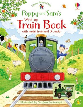 Usborne Farmyard Tales Livre de train à remonter Poppy et Sam 