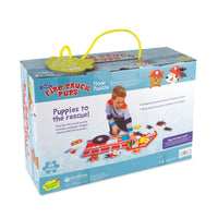 Peaceable Kingdom Floor Puzzle – Shiny Fire Truck Pup
