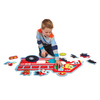Peaceable Kingdom Floor Puzzle – Shiny Fire Truck Pup