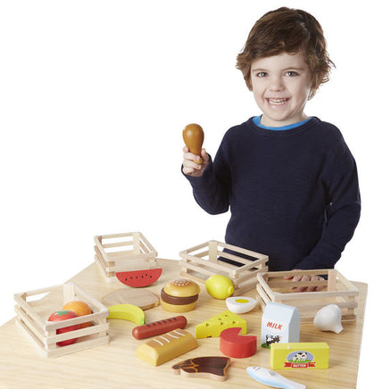 Melissa & Doug: Food Groups - Wooden Play Food - Dreampiece Educational Store