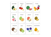 mierEdu Cognitive Flash Cards - Fruits