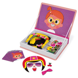 Janod - Girls Crazy Faces Magnetibook - Dreampiece Educational Store