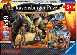 Ravensburger - HTTYD 龙骑士拼图 3x49 件