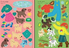 Usborne Little Sticker Dolly Dressing Puppies - Dreampiece Educational Store