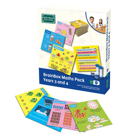 BrainBox Maths Pack Years 3 to 4 (Age 7-11) - Dreampiece Educational Store