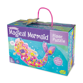 Peaceable Kingdom Floor Puzzle – Shimmery Magical Mermaid