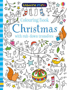 Usborne - Mini Books Colouring Book Christmas with Rub-Downs - Dreampiece Educational Store