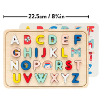 小拼贴多语言字母木托盘拼图