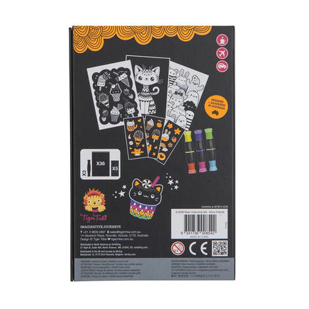 Tiger Tribe - Neon Colouring Set: Glow Friends - Dreampiece Educational Store