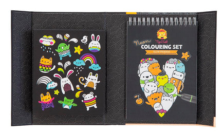 Tiger Tribe - Neon Colouring Set: Glow Friends - Dreampiece Educational Store