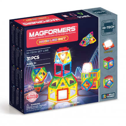 Magformers Neon LED Set 31 Pcs - Dreampiece Educational Store