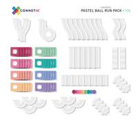 Connetix 106 Piece Pastel Ball Run Pack (Ready Stock/ Free Express*)