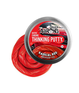 Crazy Aaron's - Radical Red Chrome Thinking Putty boîte de 2"