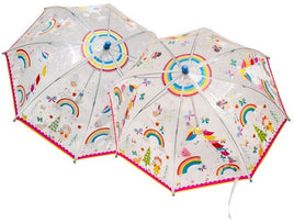 Floss & Rock Colour Changing Umbrella – Rainbow Fairy Transparent (2022 NEW!)