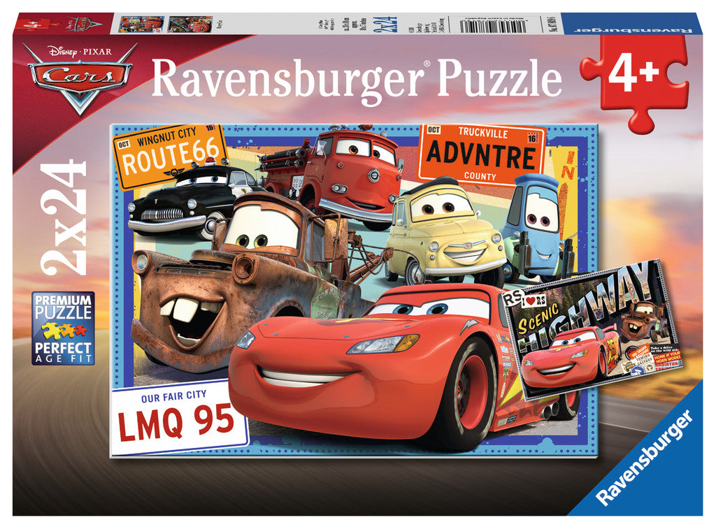 Ravensburger Disney Two Cars Puzzle 2x24pc Dreampiece