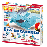 LaQ Marine World Sea Creatures - 6 Models, 190 Pieces