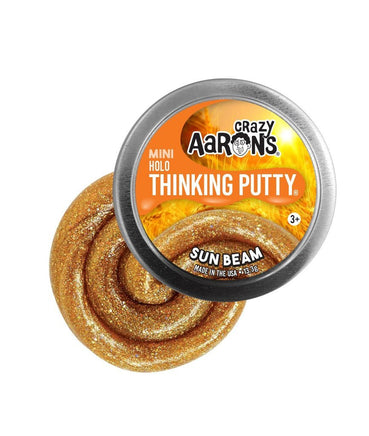 Crazy Aaron's Mini Holo - Sun Beam Thinking Putty 2" tin - Dreampiece Educational Store