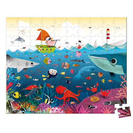 Janod - Underwater World Suitcase Puzzle - Dreampiece Educational Store