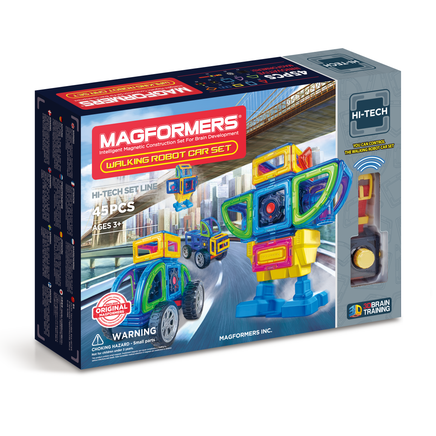 Magformers Walking Robot Car Set 45 pc (w/ Remote Control) - Dreampiece Educational Store