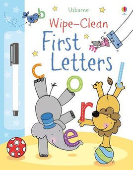 Usborne's Wipe-clean First Letters
