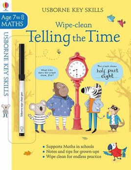 Usborne's Wipe-clean Dire l'heure 7-8 