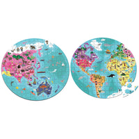 Janod - Reversible Blue Planet Suitcase Puzzles - Dreampiece Educational Store