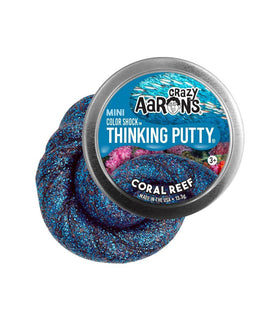 Crazy Aaron's Mini Colour Shock - Coral Reef Thinking Putty 2" tin - Dreampiece Educational Store