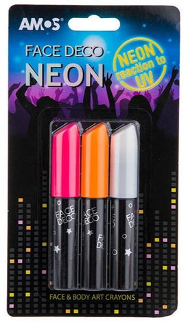 Amos Face Deco Neon 3 Colours Pack - Dreampiece Educational Store