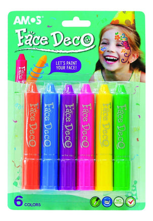 Amos Face Deco/ Body Art 6 Colours - Dreampiece Educational Store
