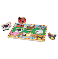 Melissa & Doug- Farm Chunky Puzzle 8 Pieces - Dreampiece Educational Store
