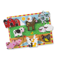 Melissa & Doug- Farm Chunky Puzzle 8 Pieces - Dreampiece Educational Store