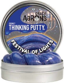 Crazy Aaron's - Festival of Lights (Cosmic Thinking Putty 4" Tin) - Dreampiece Educational Store