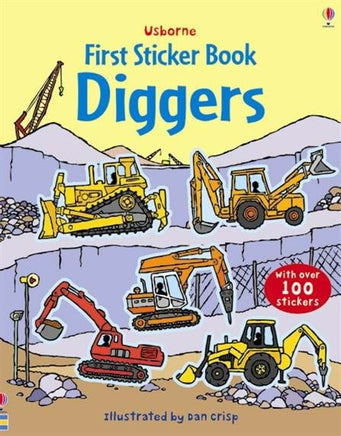 Usborne's First Sticker Book-  Diggers - Dreampiece Educational Store