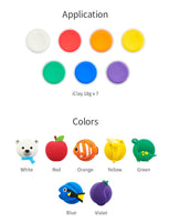 Amos I-clay Rainbow - 7 couleurs x 18g