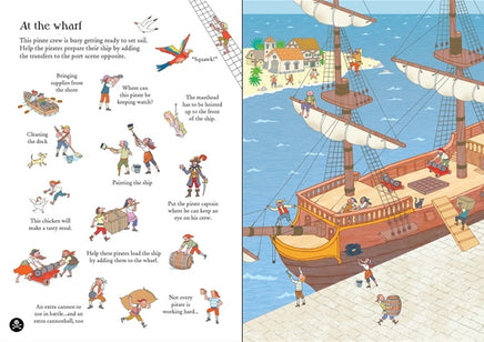 Usborne - Little transfer book pirates - Dreampiece Educational Store