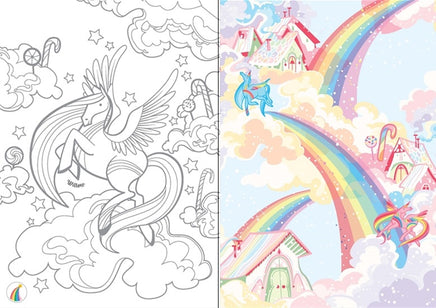 Usborne - Little transfer books unicorns - Dreampiece Educational Store